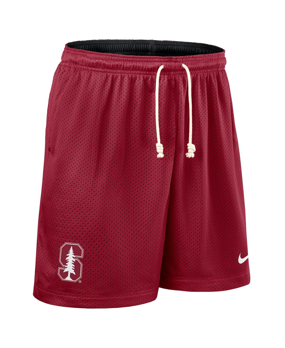 Nike Men's Cardinal/black Stanford Cardinal 2025 Sideline Reversible Performance Shorts In Red