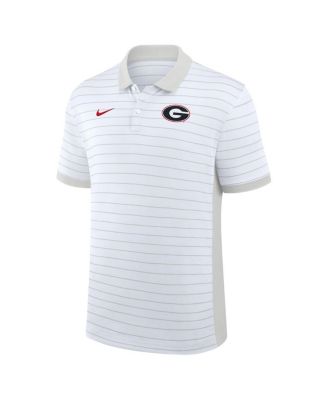 Men's White Georgia Bulldogs 2025 Early Season Coaches Sideline Victory Stripe Performance Polo Shirt