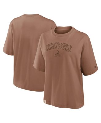Nike - Women's Brown Cleveland Browns Glory Arch Boxy T-Shirt