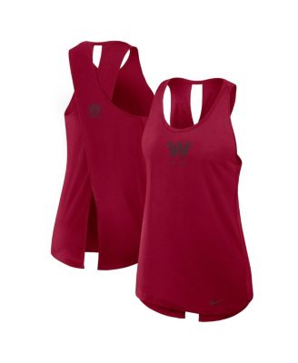 Nike - Women's Burgundy Washington Commanders Glory Crisscross Performance Tank Top