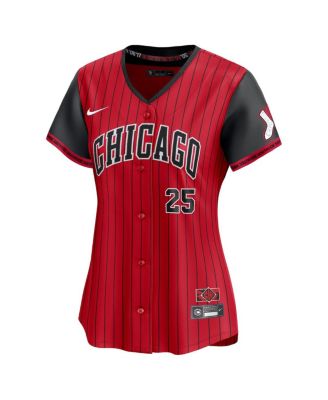 Women's Andrew Vaughn Red/Black Chicago White Sox 2025 City Connect Limited Player Jersey