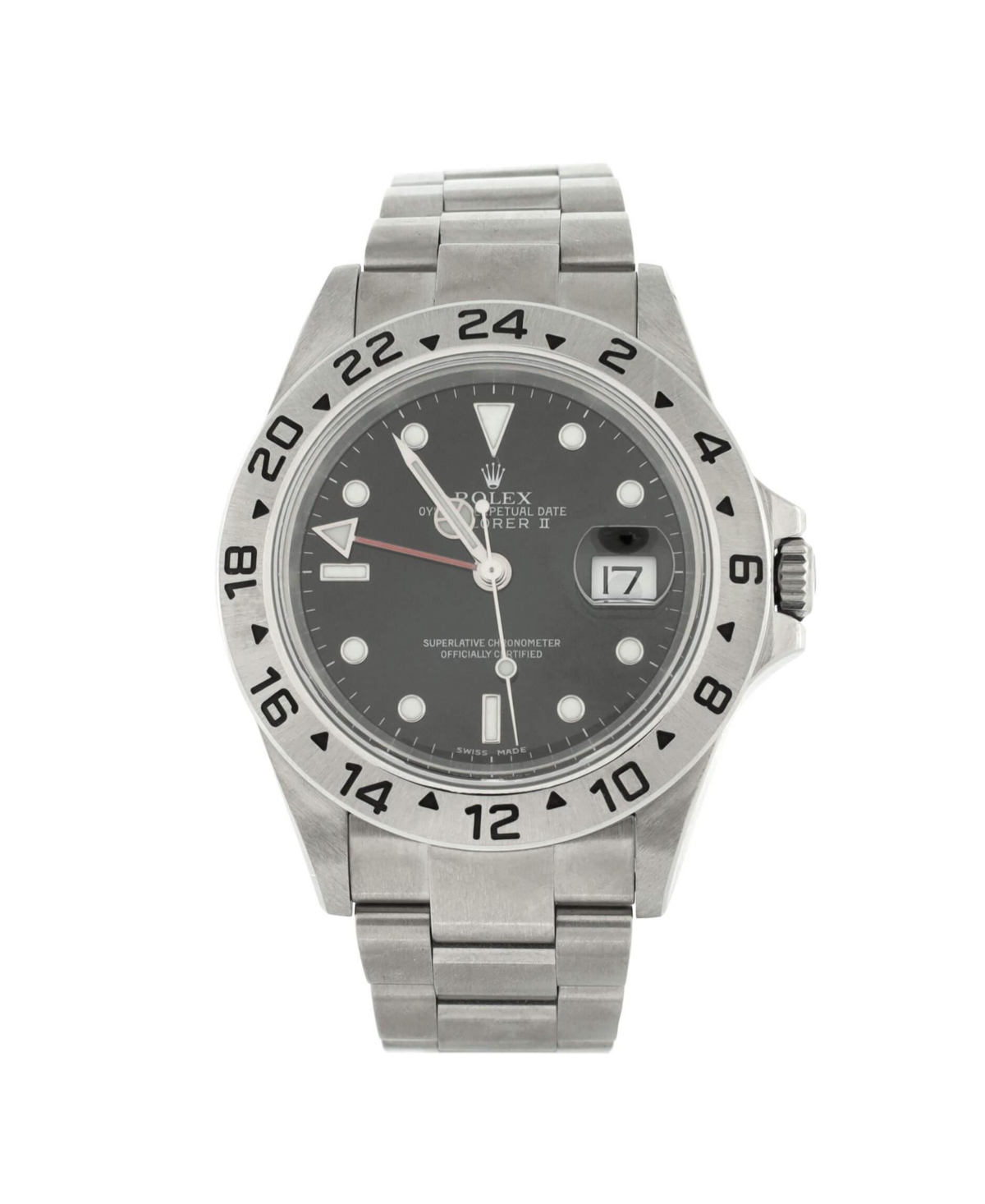 Oyster Perpetual Explorer Ii Automatic Watch in Stainless Steel 40mm - Dial color: black