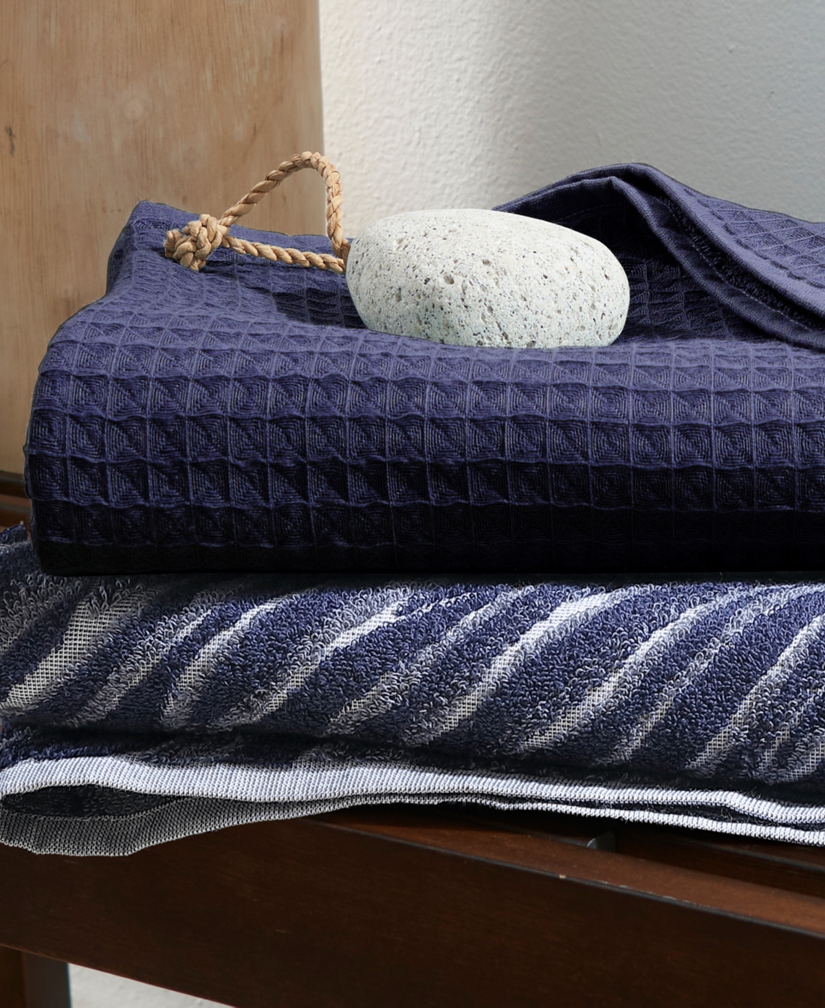 Uchino Waffle Twist 6-pc. Bath Towel Set