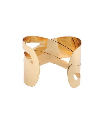 Gold-Plated Handcuff Bracelet