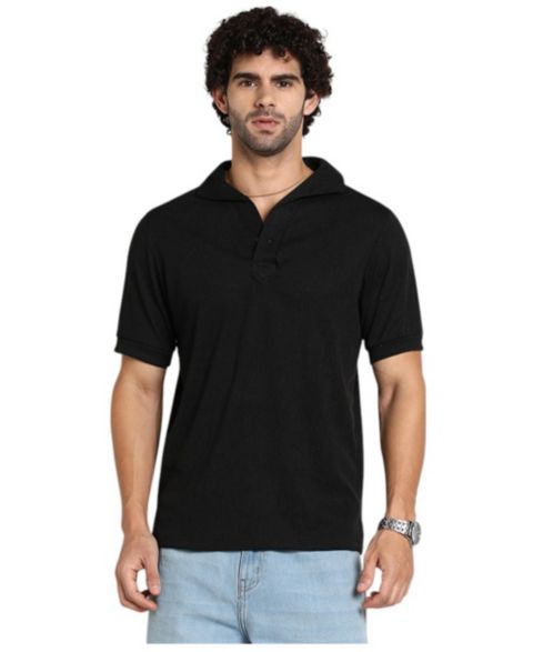 Мужская футболка Cahoot Onyx Black Tactitle Spread-Polo, цвет: Чёрный