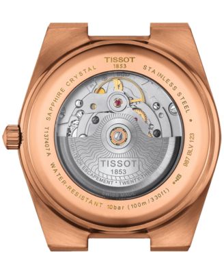 Men's Swiss Automatic PRX Powermatic 80 Rose Gold PVD Stainless Steel Bracelet Watch 40mm