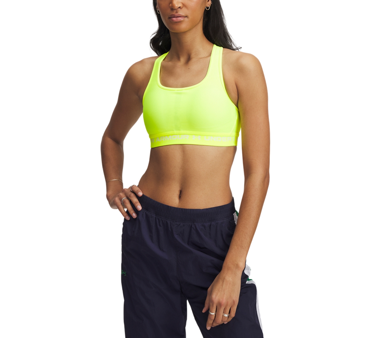 Women's Medium Impact Sports Bra - High Vis Yellow
