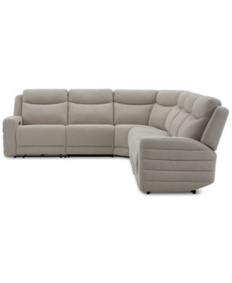 Kristyan 6-Pc. Fabric Sectional with 2 Power Recliners, Exclusively at Macy's