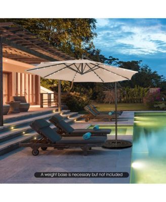 10 Feet Patio Cantilever Umbrella with Tilting System