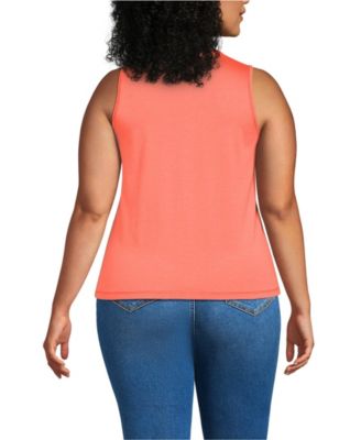 Plus Size Supima Keyhole Tank