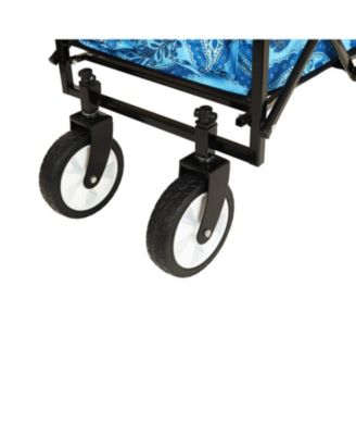 Collapsible Wagon Cart - 225lb Capacity, Beach/Utility