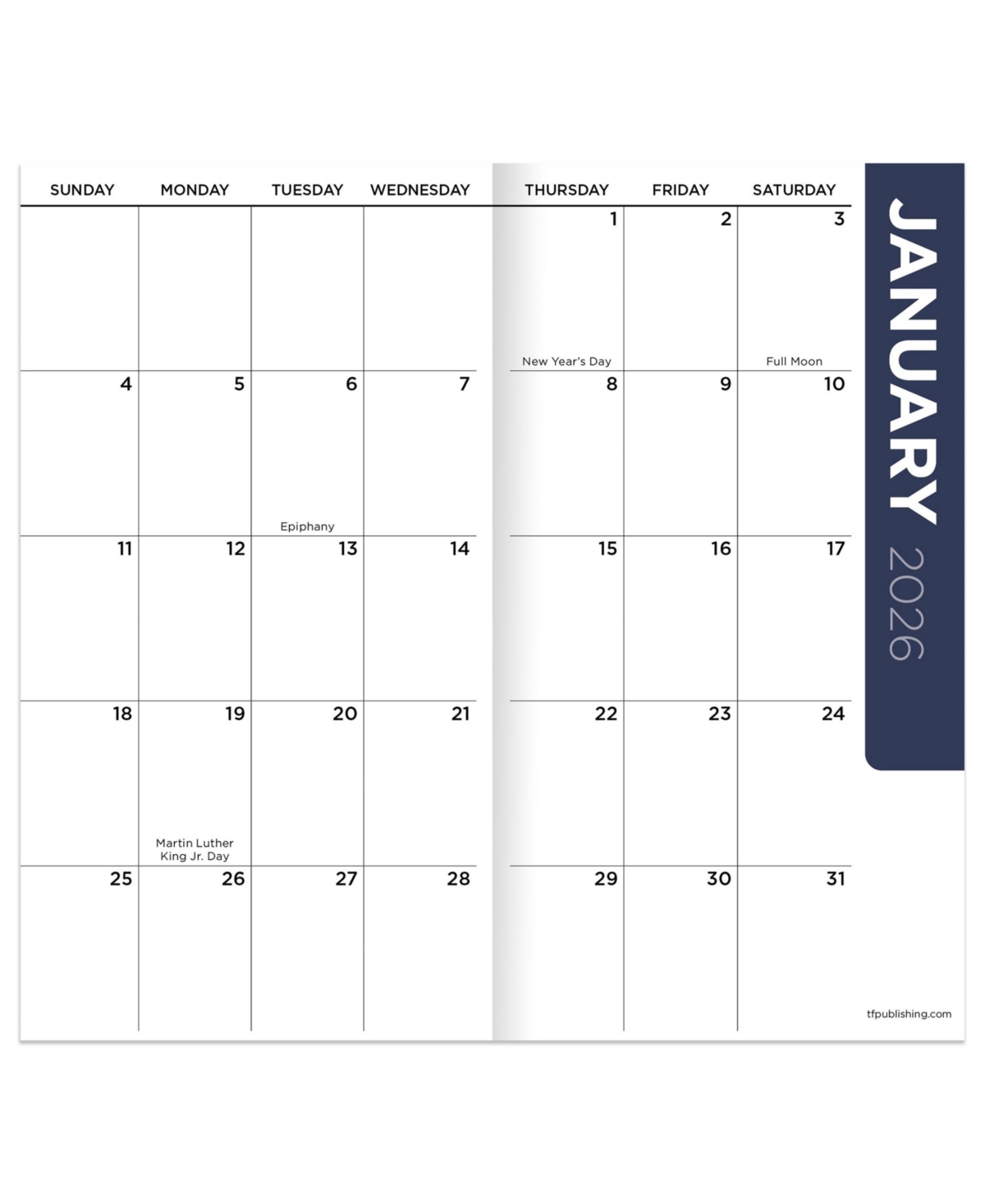2026-2027 Beaches Small Monthly Pocket Planner - Multicolor