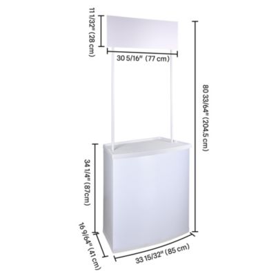 Portable Promotion Counter Table Foldable Booth Kiosk Trade Show Display 2 Pack