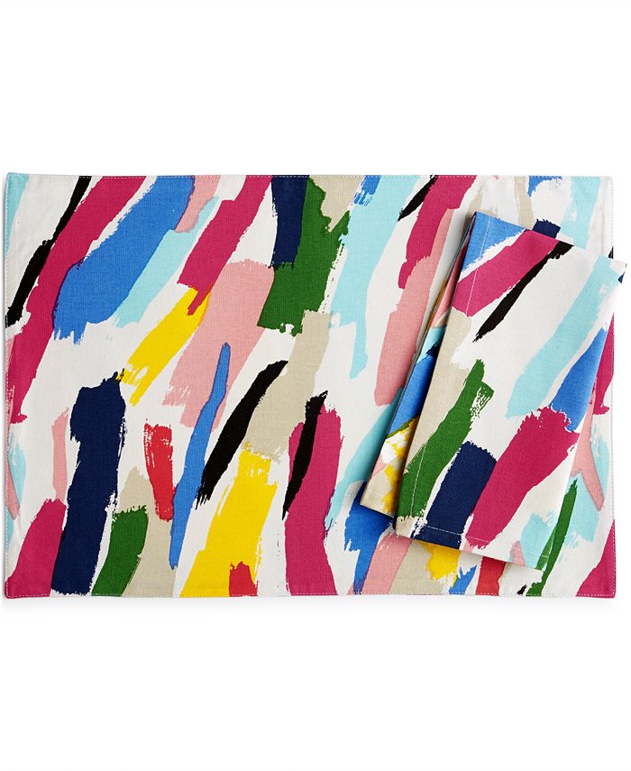 kate spade new york Brush Strokes Table Linens Collection Placemat - Macy's