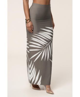 Women's Palm Print Fantasy Skirt Set