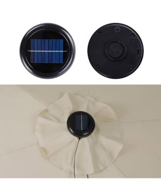 30 LED Solar String Light Cool White Fit for 6-Rib 8ft 9ft Outdoor Patio Wooden Umbrella