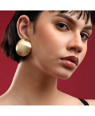 -Plated Stud Earrings