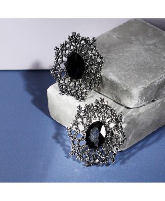 Crystal Snowflake Stud Earrings