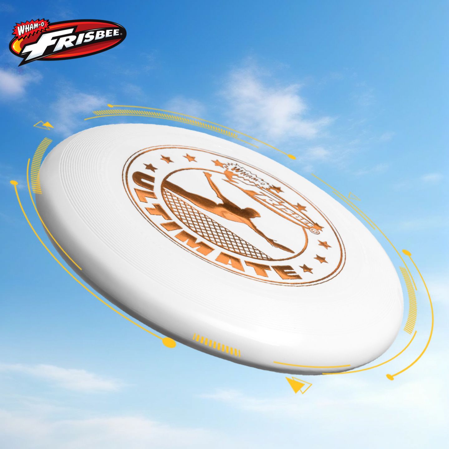 Детские игрушки Wham-o Frisbee Official Ultimate 175g Flying Disc, 10.75 Inch, Professional Training, for Competition and Outdoor Fun - 2 Pack, цвет: Белый / Оранжевый, вариант 1 — фото 6