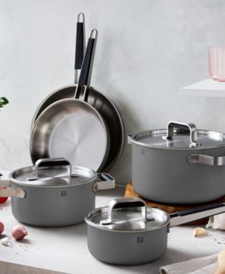 Pure Stainless Steel 8-Piece Cookware Set