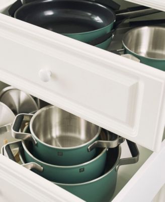 Pure Stainless Steel Ceramic Nonstick 9.5" Fry Pan 