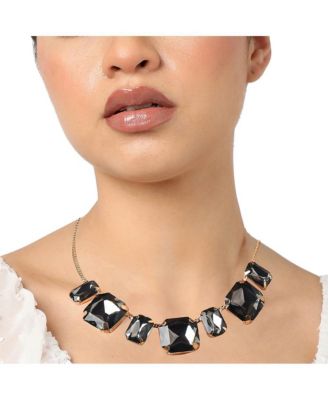 -Plated Stone Jewellery Set