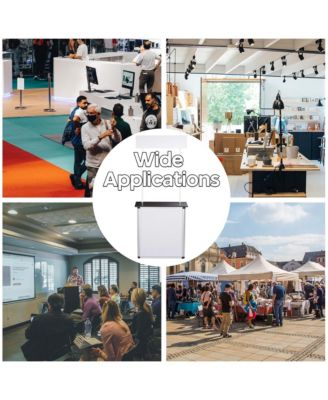 Popup Promotional Counter Table Booth Portable Demo Display Banner Stand 2 Pack