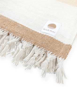 Oceanside Washable Cotton Beach Blanket, 66" x 80"
