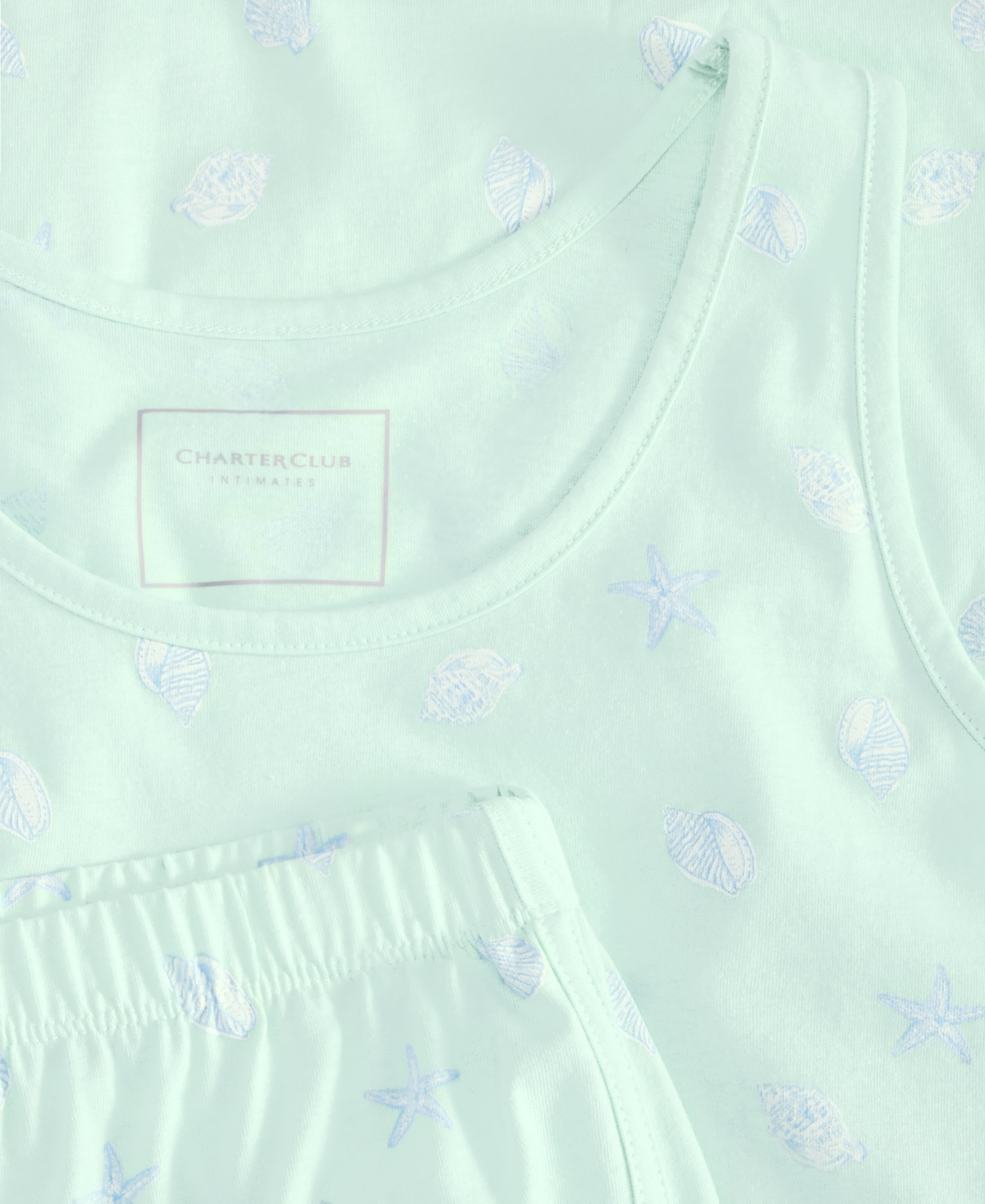 CHARTER CLUB WOMEN'S COTTON TANK SHORT PAJAMA SET, EXCLUSIVELY AT MACY'S 