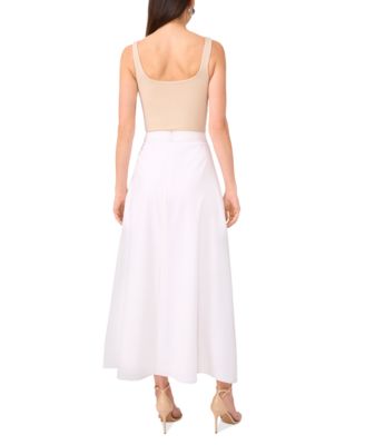 Women's Contrast-Stitching A-Line Skirt