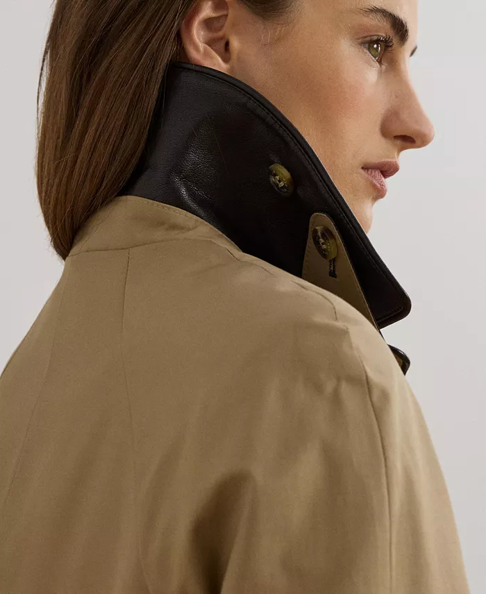 Women's Buttoned Maxi Trench Coat - thumbnail 9