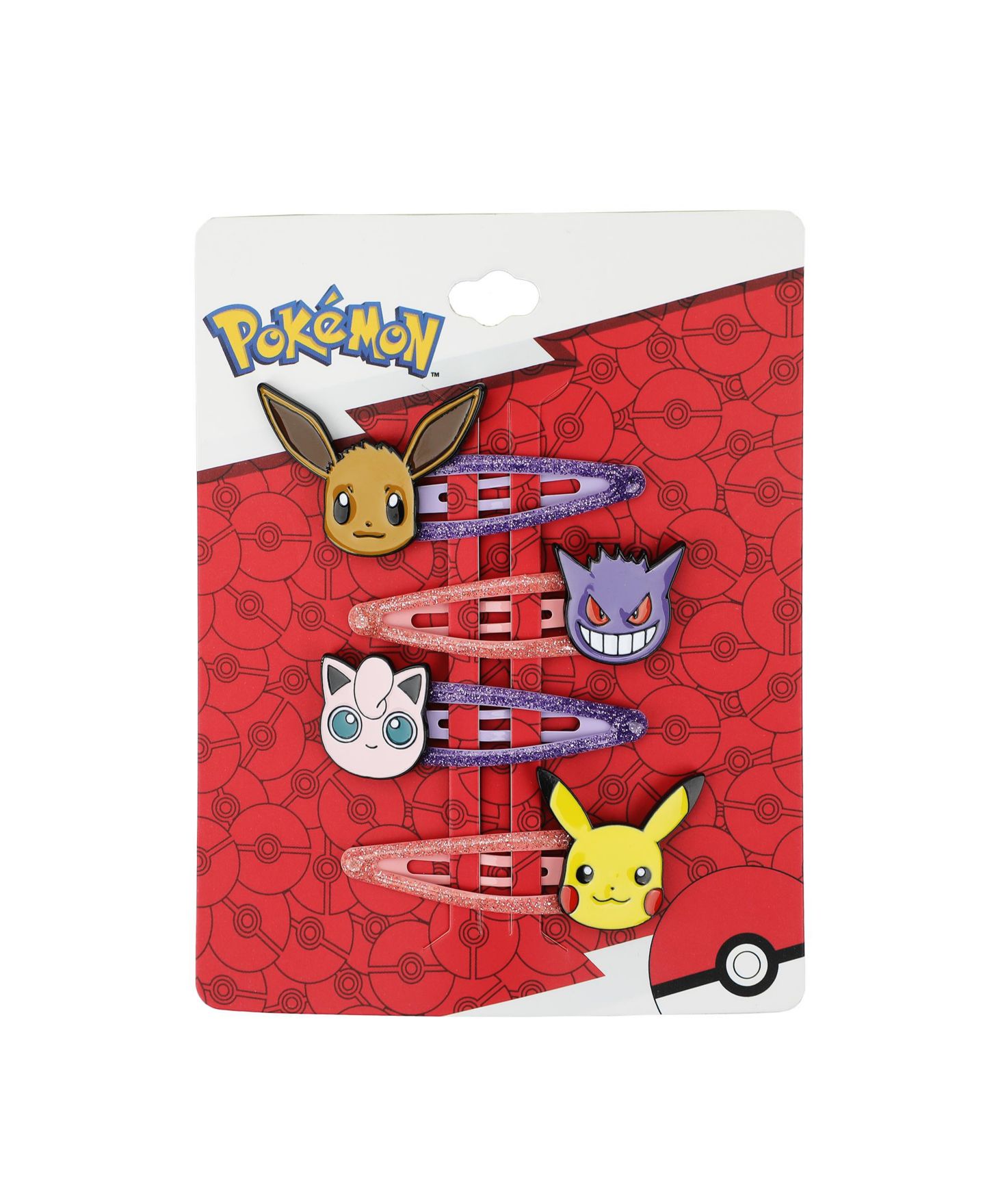Детские аксессуары для волос Pokemon Characters 4-Piece Hair Clip Set — фото 10