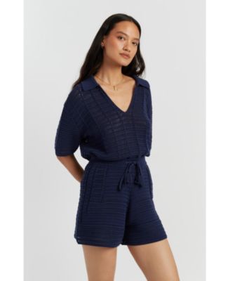 Women's Cotton Crochet Short