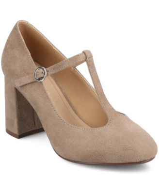 Women's Talani Block Heel T-Strap Pumps 