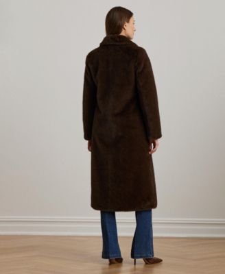 Women's Faux-Fur Single-Breasted Coat