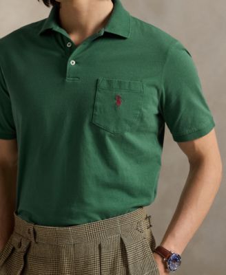 Men's Classic-Fit Jersey Pocket Polo Shirt