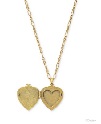 Gold-Tone Disney Snow White Locket Pendant Necklace, 18" + 3" extender