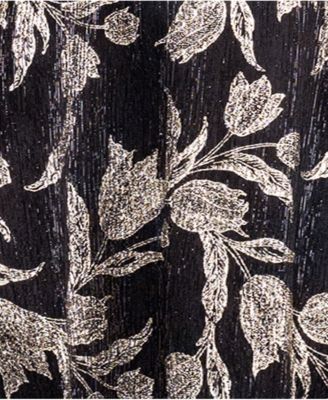 Women's Metallic-Print Long Halter Dress