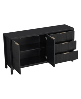 Minimalist Wave Sideboard - Entryway/Living Room Storage