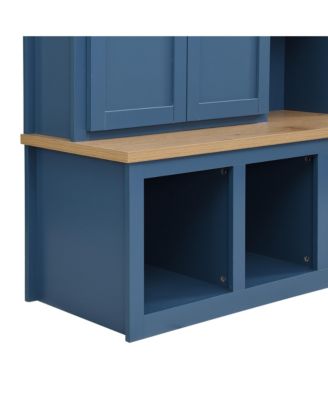 Farmhouse Hall Tree with Bench & Storage