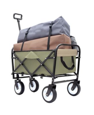 Collapsible Utility Wagon Cart with Liners - Green
