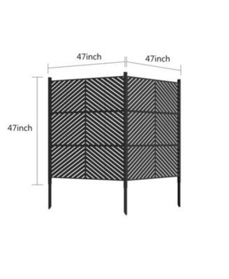 Outdoor Privacy Screen Fence Panels - 47x47" - All-Weather