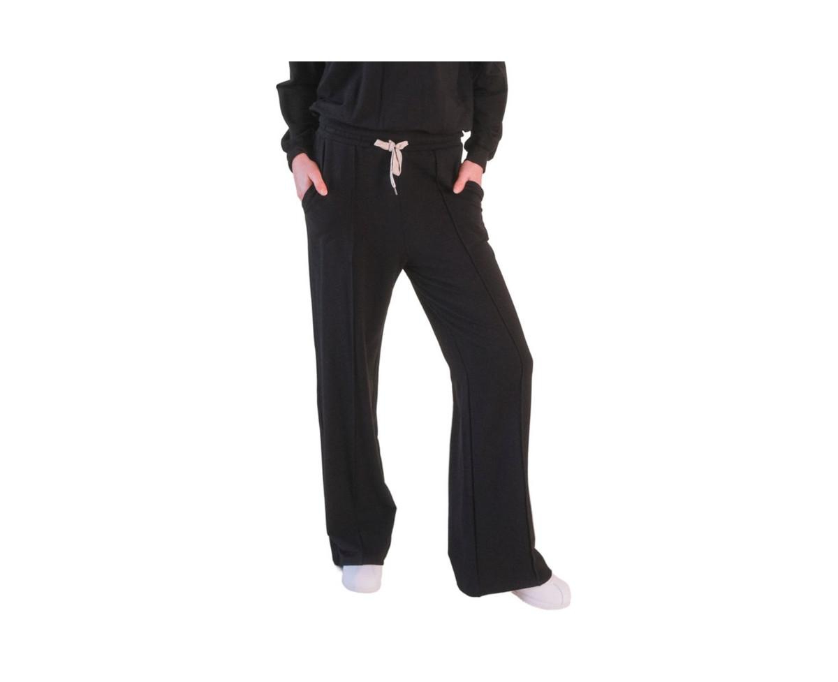 Plus Size Betty Cotton + Tencel Wide Leg Pant - Heather lake