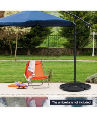 4 Pieces Outdoor Cantilever Offset Patio Umbrella Base