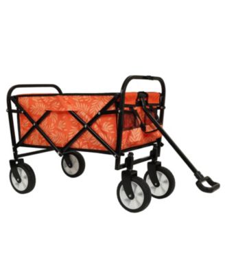 Collapsible Wagon Cart - 225lb Capacity, Orange Leaf