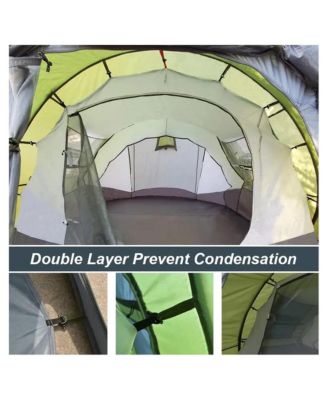 Adobe XL Instant Set-Up Pop-Up Family Tent – 4–6 Person Waterproof Shelter with Front Vestibule, Double Layer Protection, and No-Hassle Setup in Seconds