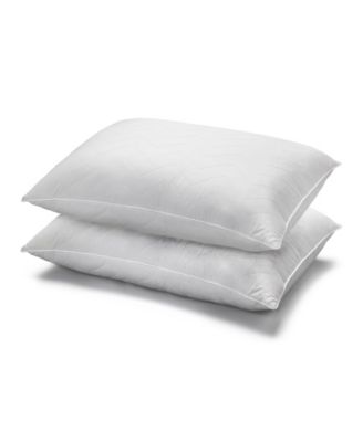 Ella Jayne Cotton Quilted Medium Density 2 Pack Pillow In White