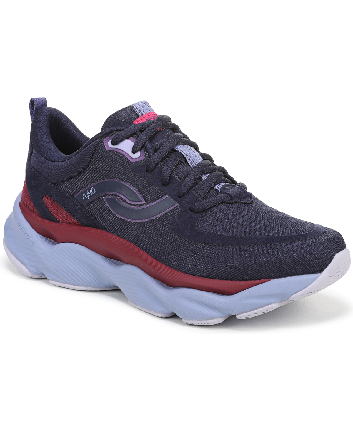 Women's Rezorb Max Lace Up Walking Sneakers - Academy Blue Mesh