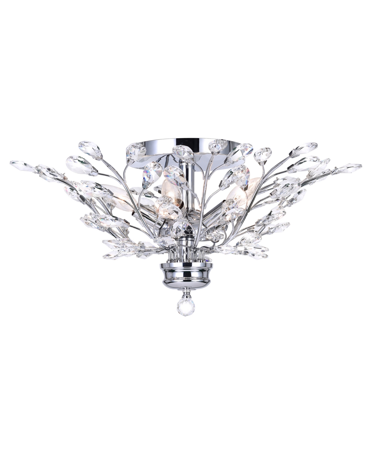 Cwi Lighting 9" Metal Ivy 3 Light Drum Shade Flush Mount