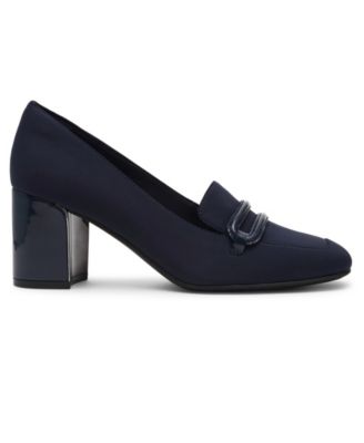 Women's Toni Stretch Block Heel Tailored Pumps